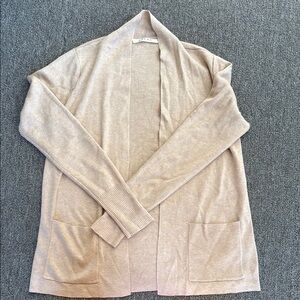 Cyrus Tan Cardigan Sweater Soft Knit Classic